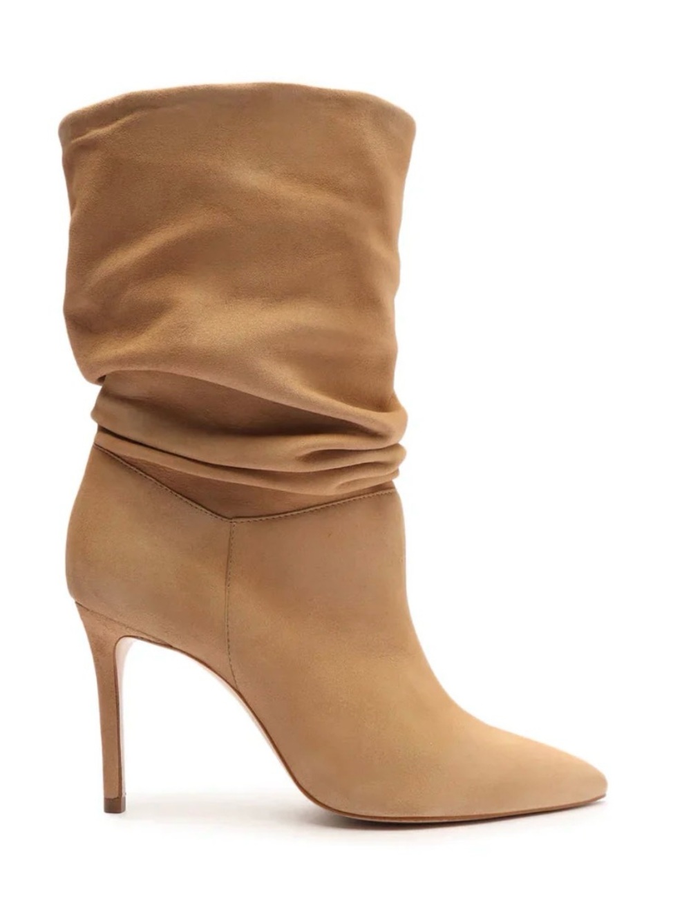 Schutz Ashlee Slouchy Suede Bootie - Honeycomb